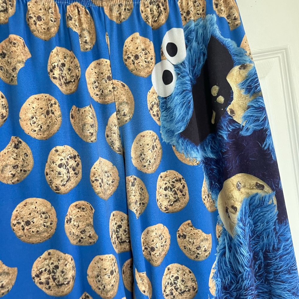 Sesame Street Blue Cookie Monster Lounge Pants XXL unisex - Picture 5 of 12